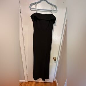Lulu's Black Off-Shoulder Formal Gown